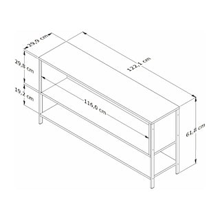 Foto 3 | Mueble Para Tv Y Más - Negro