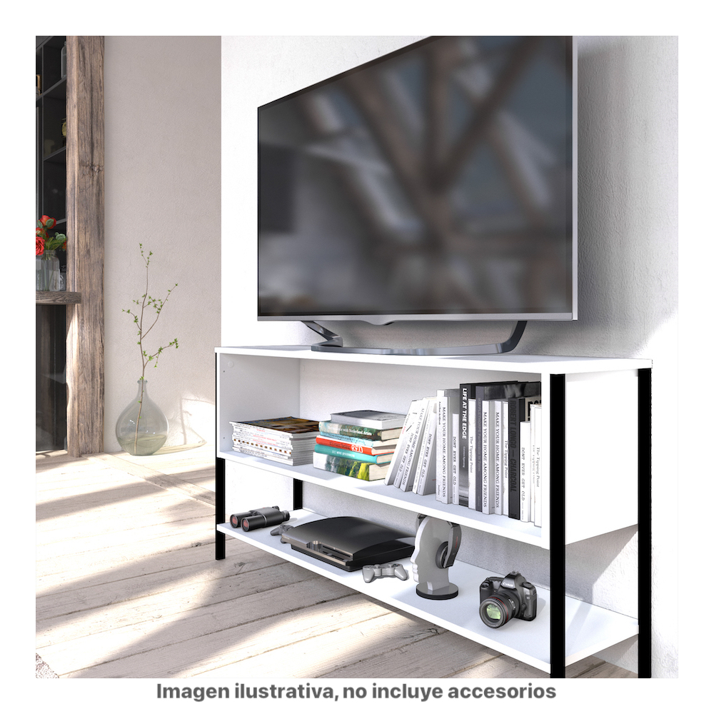 Foto 6 pulgar | Mueble Para Tv Y Más - Blanco