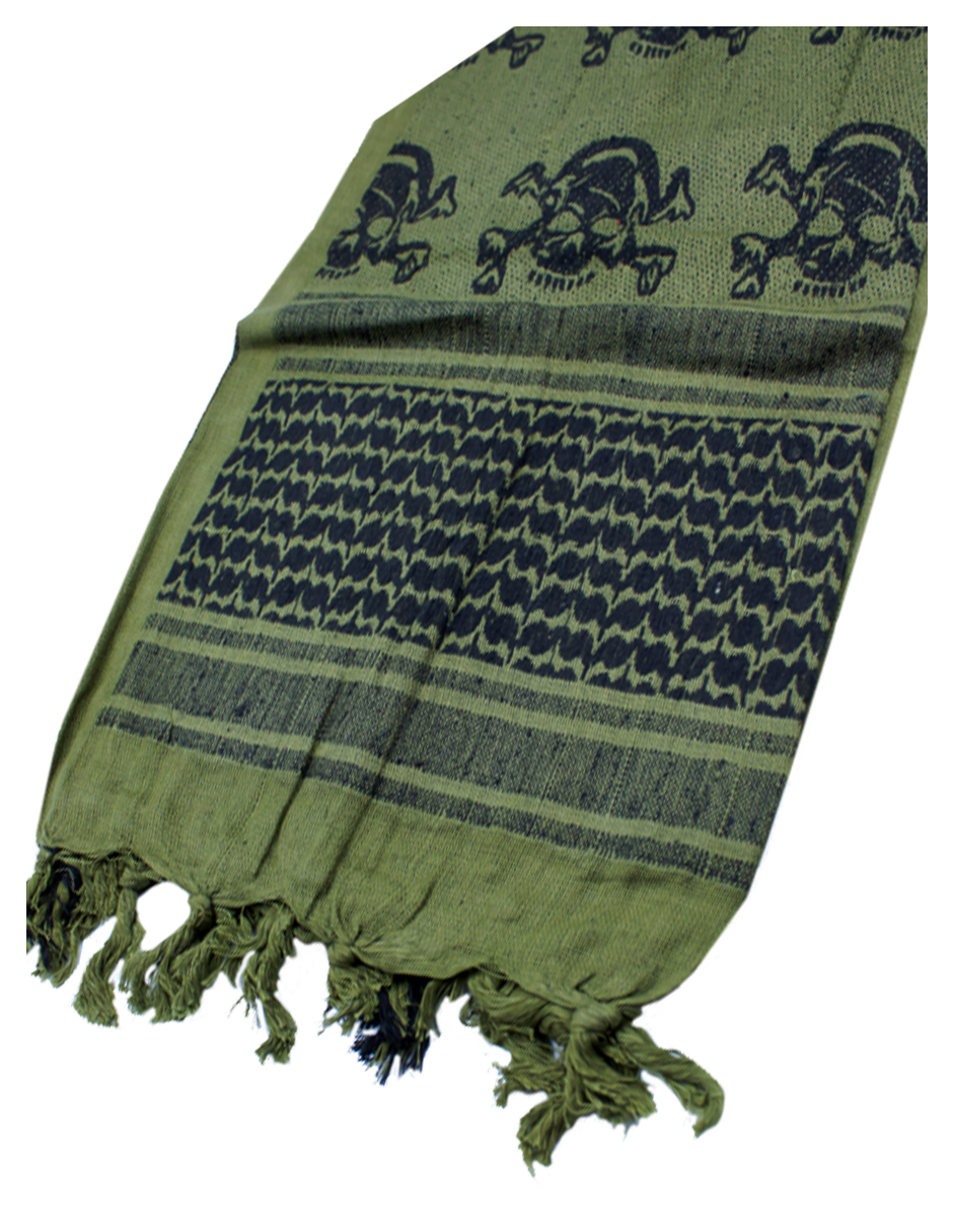 Foto 2 | Shemagh 100% Algodón Neg/ver Skull Marca Condor