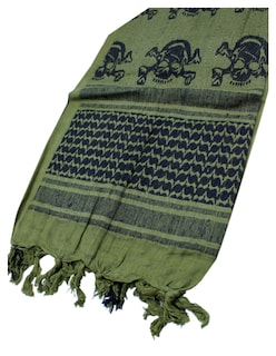 Foto 2 | Shemagh 100% Algodón Neg/ver Skull Marca Condor