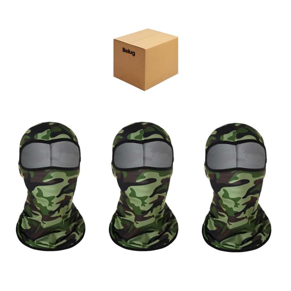 Foto 2 pulgar | 3pzs Bandanas Moto Full Pasamontañas Militar Táctico Bandana Belug  Verde Camuflaje