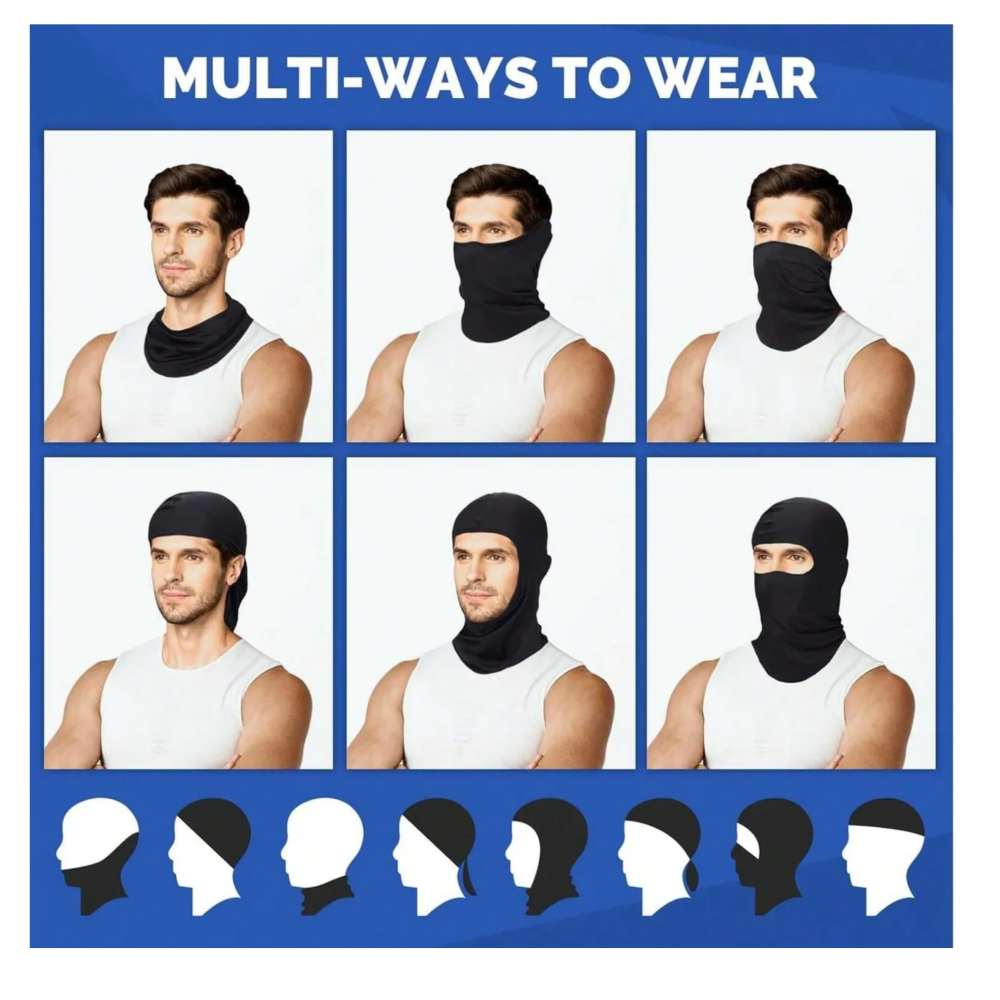 Foto 6 pulgar | 3pzs Bandanas Moto Full Pasamontañas Militar Táctico Bandana Belug  Verde Camuflaje