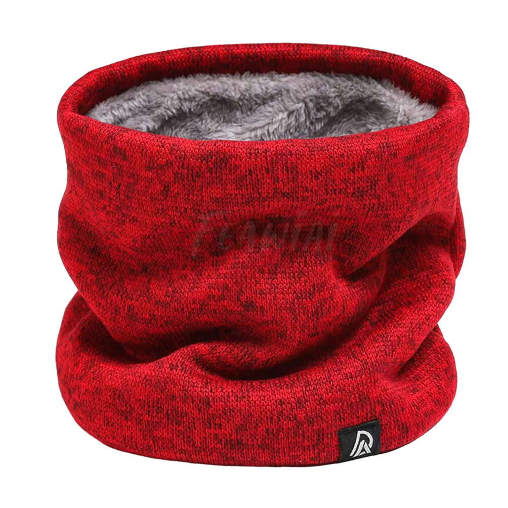 Bufanda De Cuello De Caballero Térmico Invierno Frío Rojo