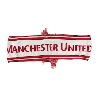 Foto 3 | Kit De 3 Piezas Cartera, Bonete Y Bufanda Manchester United Blanco