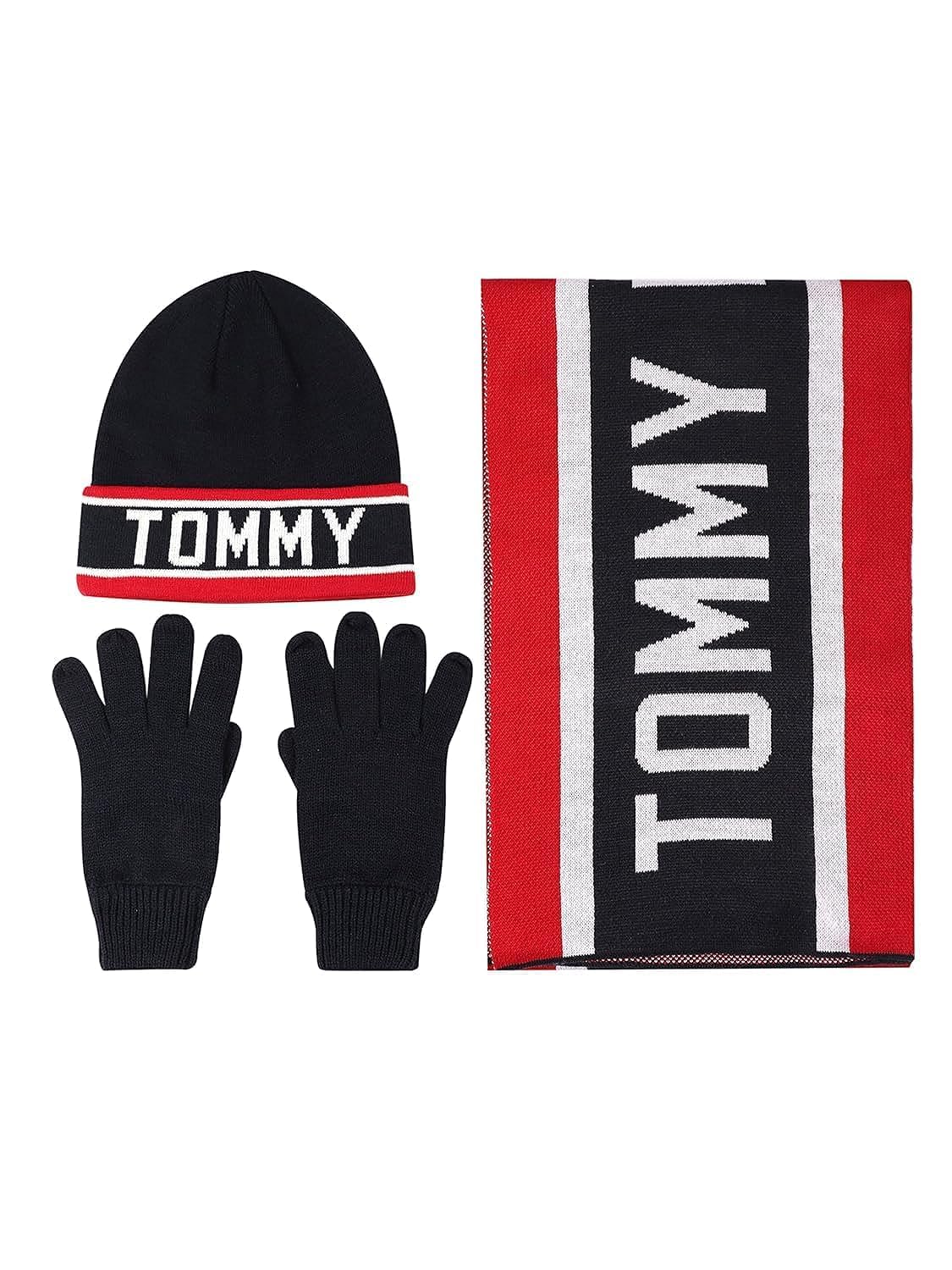 Foto 2 pulgar | Accesorio Tommy Hilfiger Varsity Th Stripe Gorro, Guante, Bufanda - Venta Internacional.