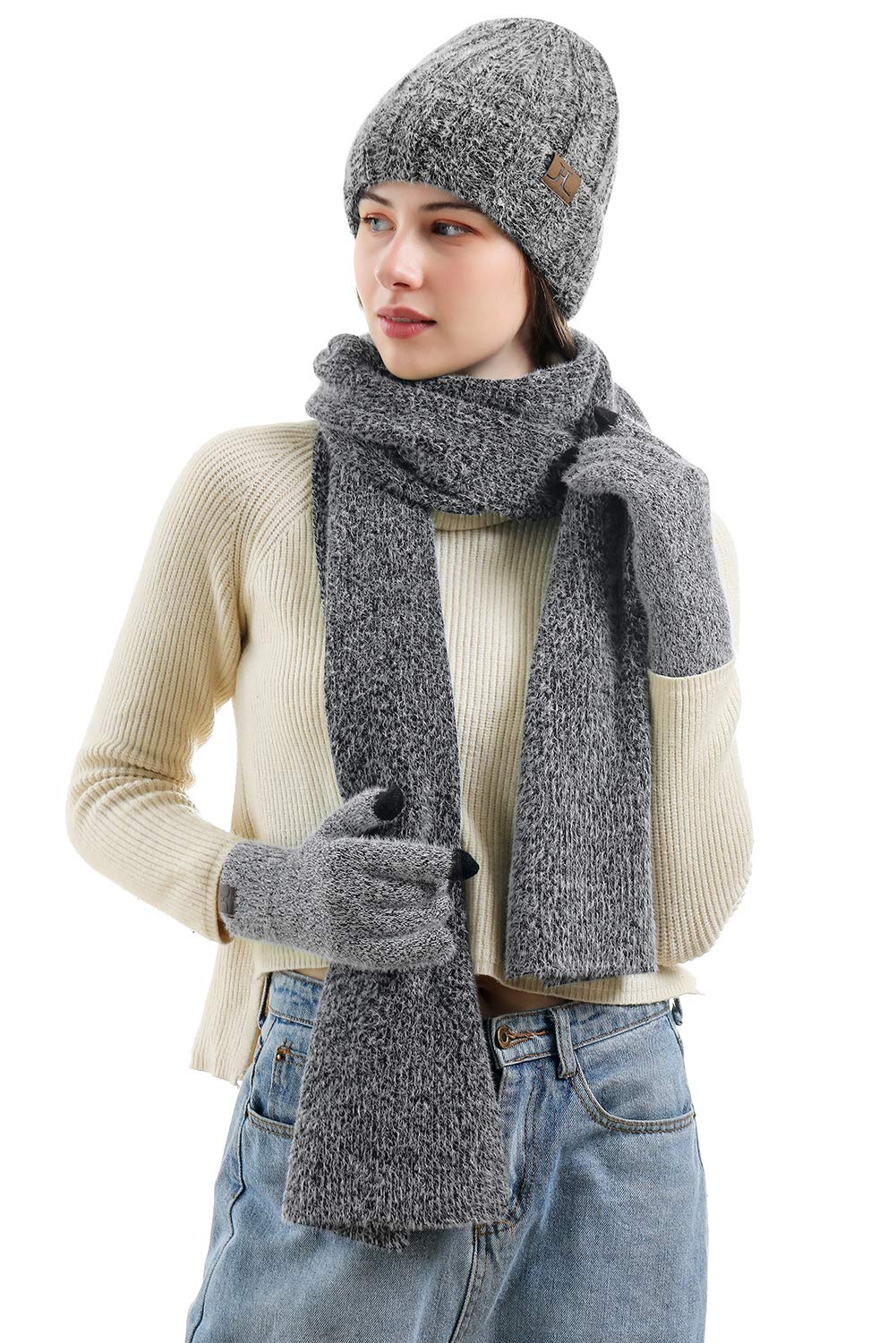 Foto 7 pulgar | Set De Invierno Fz Fantastic Zone: Gorro, Guantes, Bufanda Para Mujer - Venta Internacional.