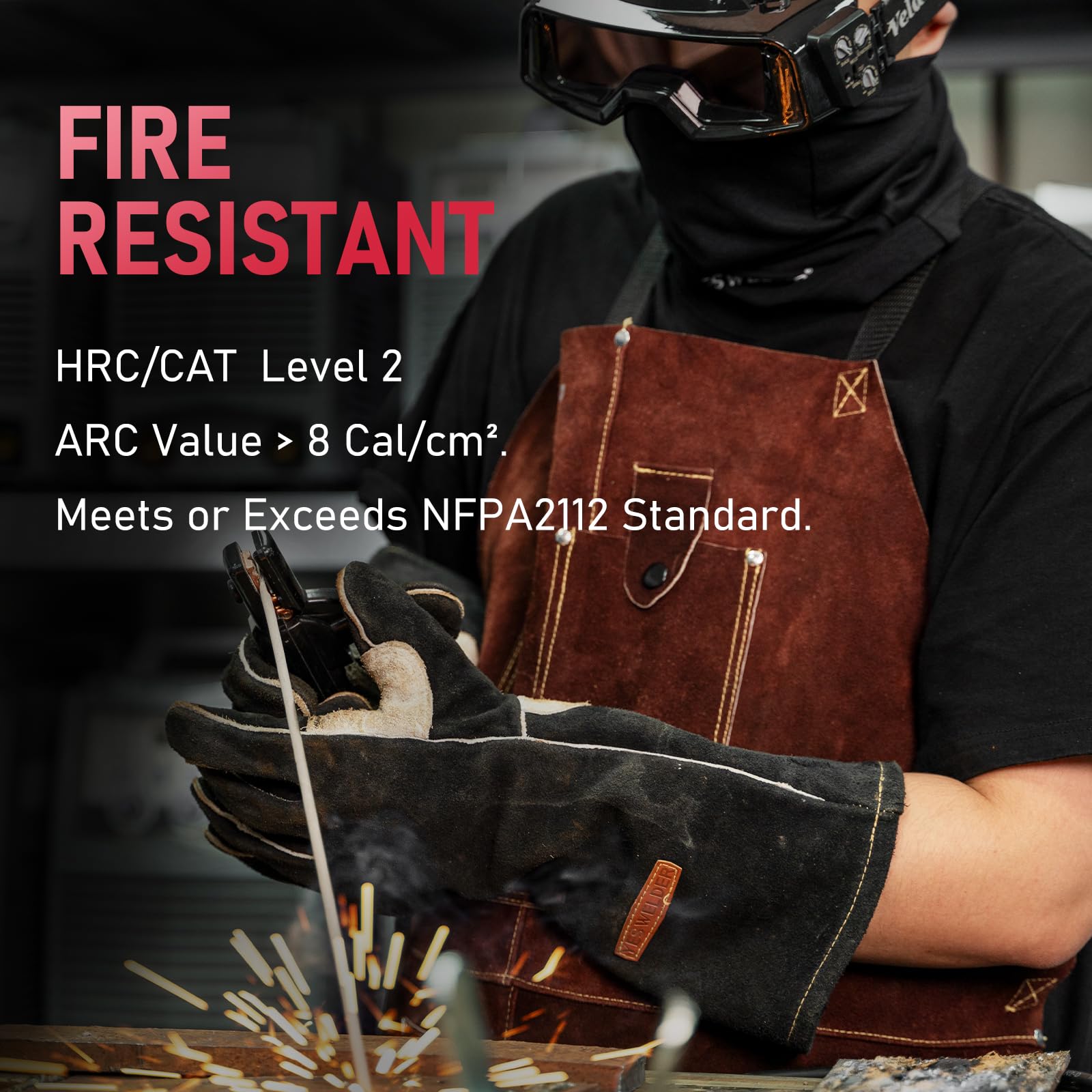 Foto 3 pulgar | Mascarilla Facial De Soldadura Resistente Al Fuego Neck Gaiter Yeswelder - Venta Internacional.