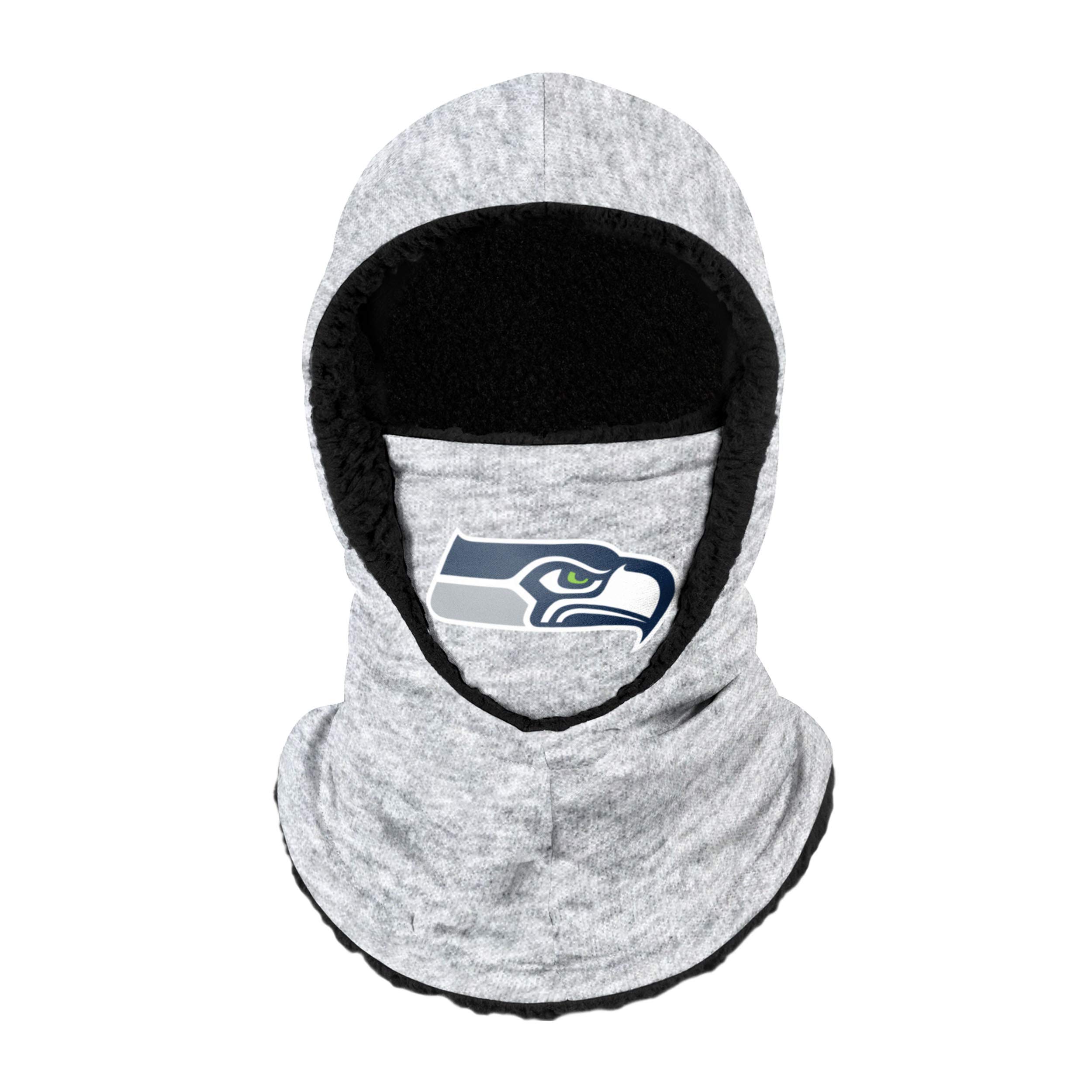 Foto 2 pulgar | Polaina Con Capucha Foco Seattle Seahawks Nfl Con Logotipo Gris Jaspeado - Venta Internacional.