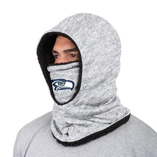Foto 2 | Polaina Con Capucha Foco Seattle Seahawks Nfl Con Logotipo Gris Jaspeado - Venta Internacional.
