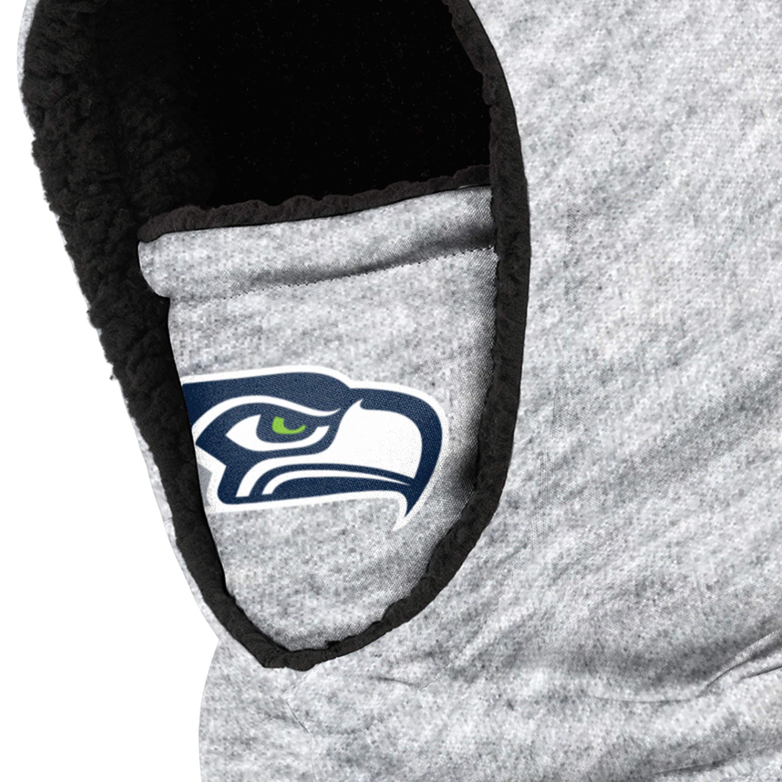 Foto 4 pulgar | Polaina Con Capucha Foco Seattle Seahawks Nfl Con Logotipo Gris Jaspeado - Venta Internacional.
