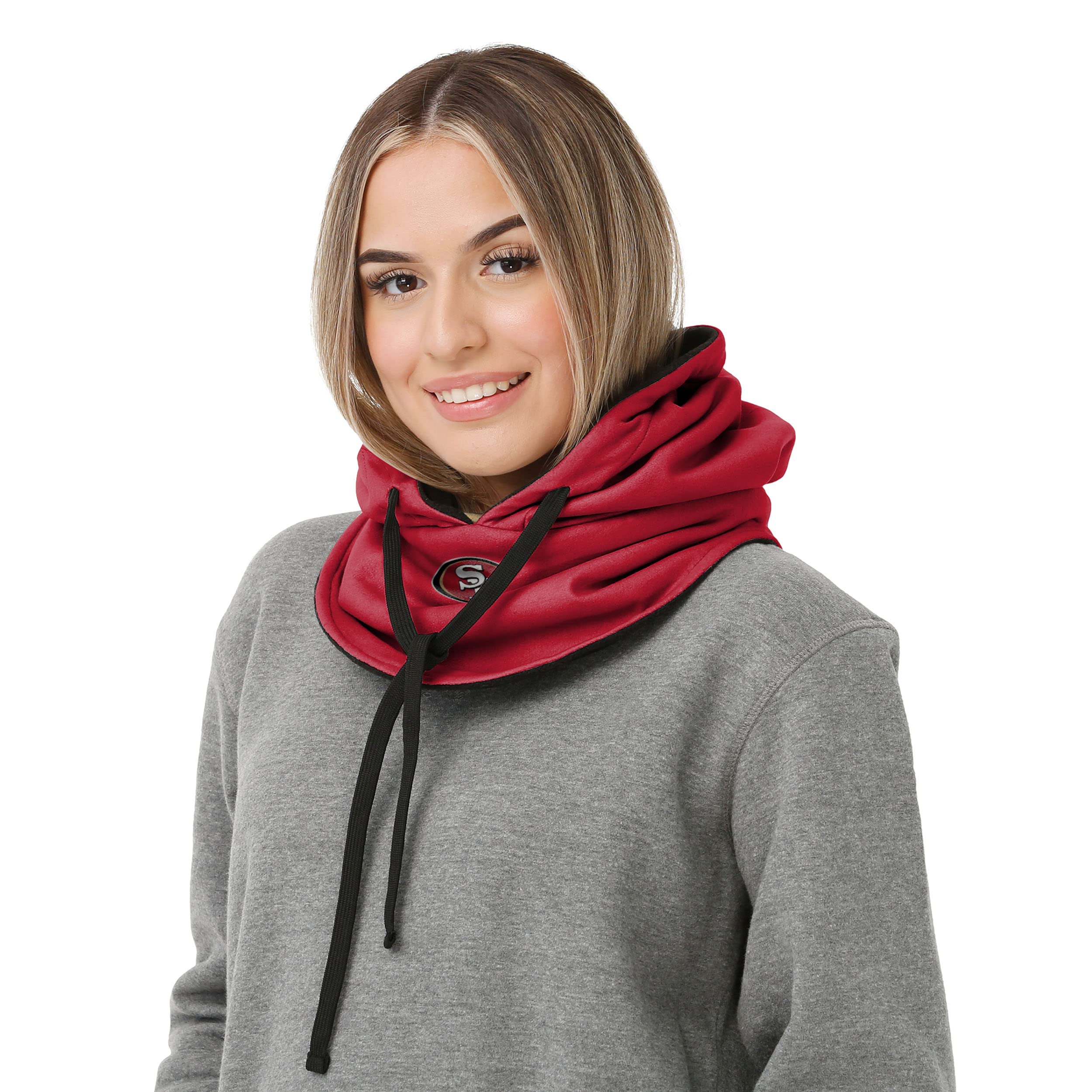 Foto 4 | Polaina Con Capucha Foco San Francisco 49ers Nfl Con Cordón - Venta Internacional.