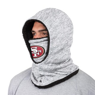 Foto 2 | Polaina Con Capucha Foco San Francisco 49ers Nfl Heather Grey - Venta Internacional.