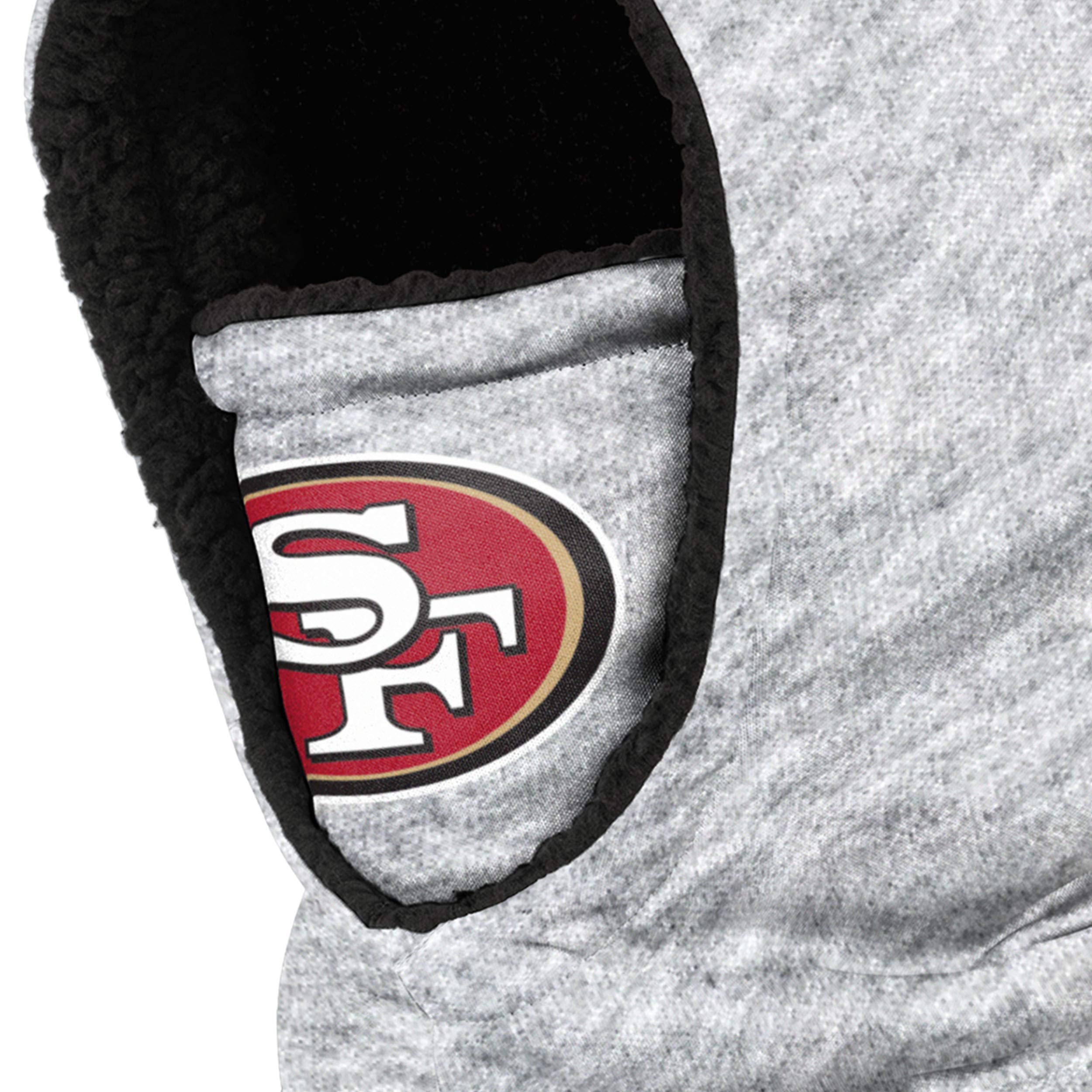 Foto 3 | Polaina Con Capucha Foco San Francisco 49ers Nfl Heather Grey - Venta Internacional.