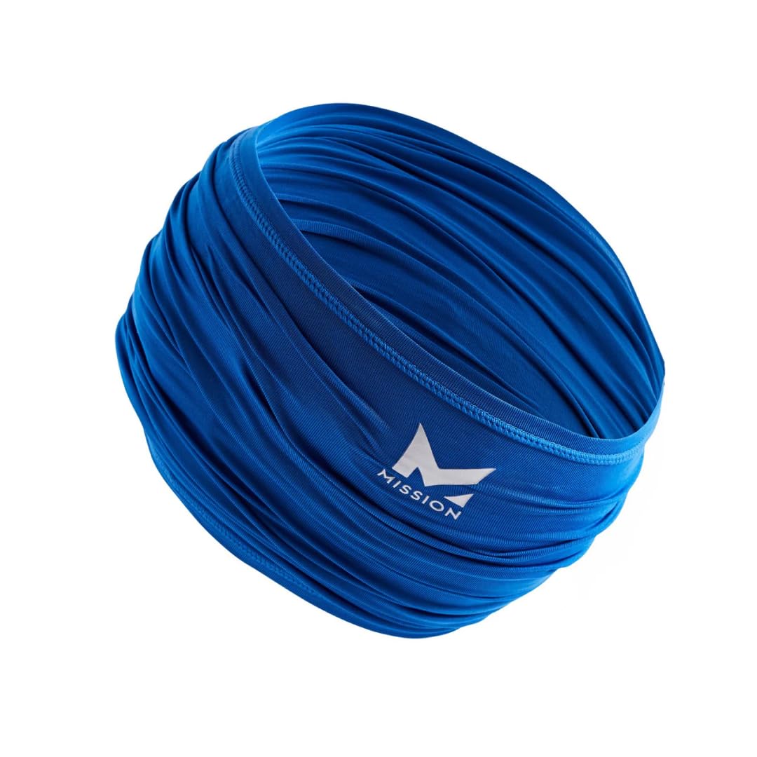 Polaina Para Cuello Mission Cooling 12 En 1, Ligera, Azul, Unisex - Venta Internacional.