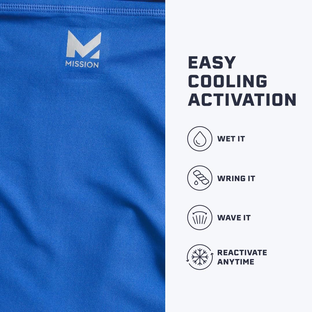 Foto 4 pulgar | Polaina Para Cuello Mission Cooling 12 En 1, Ligera, Azul, Unisex - Venta Internacional.