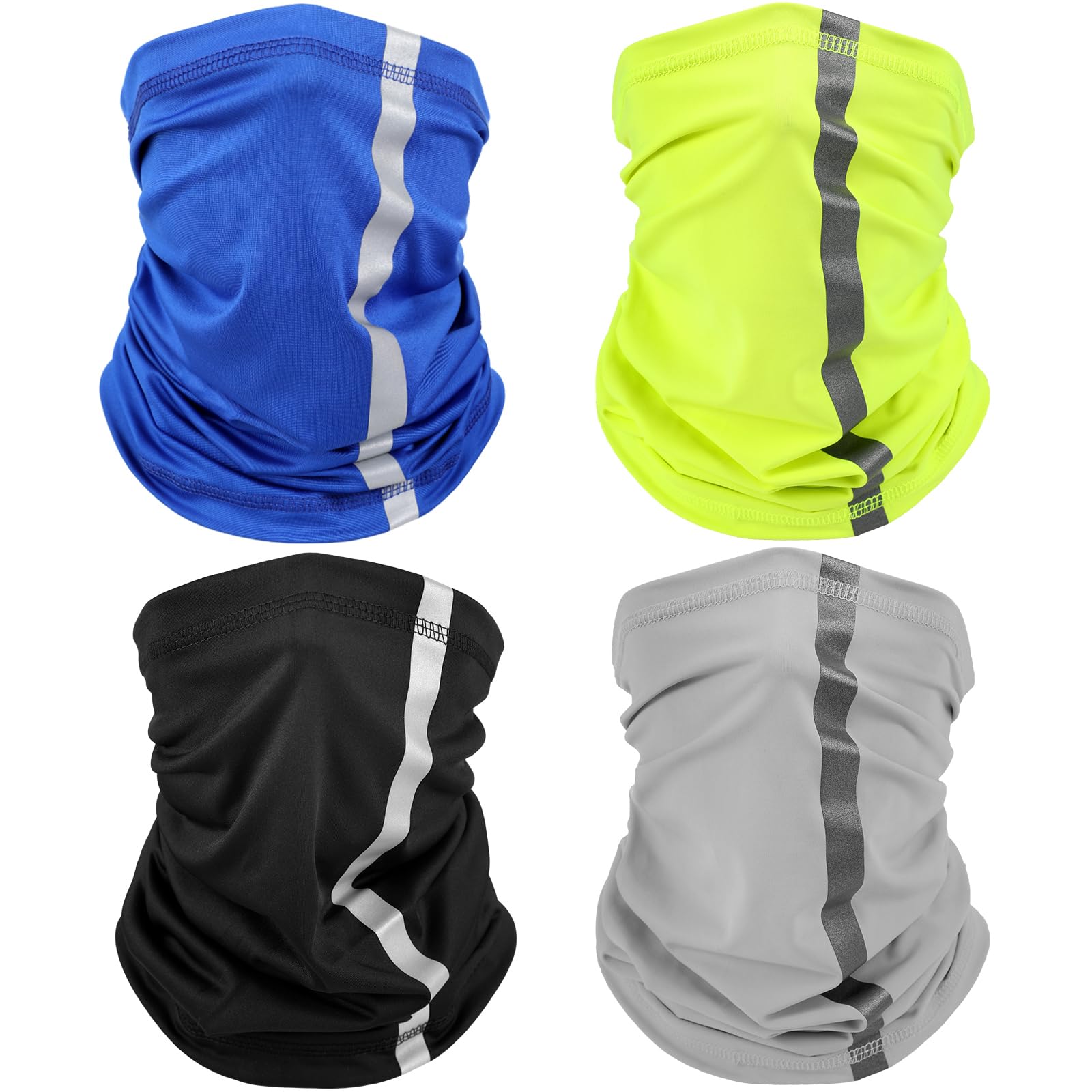 Bufanda Reflectante Satinior Para El Cuello, Máscara Facial, 4 Unidades - Venta Internacional.