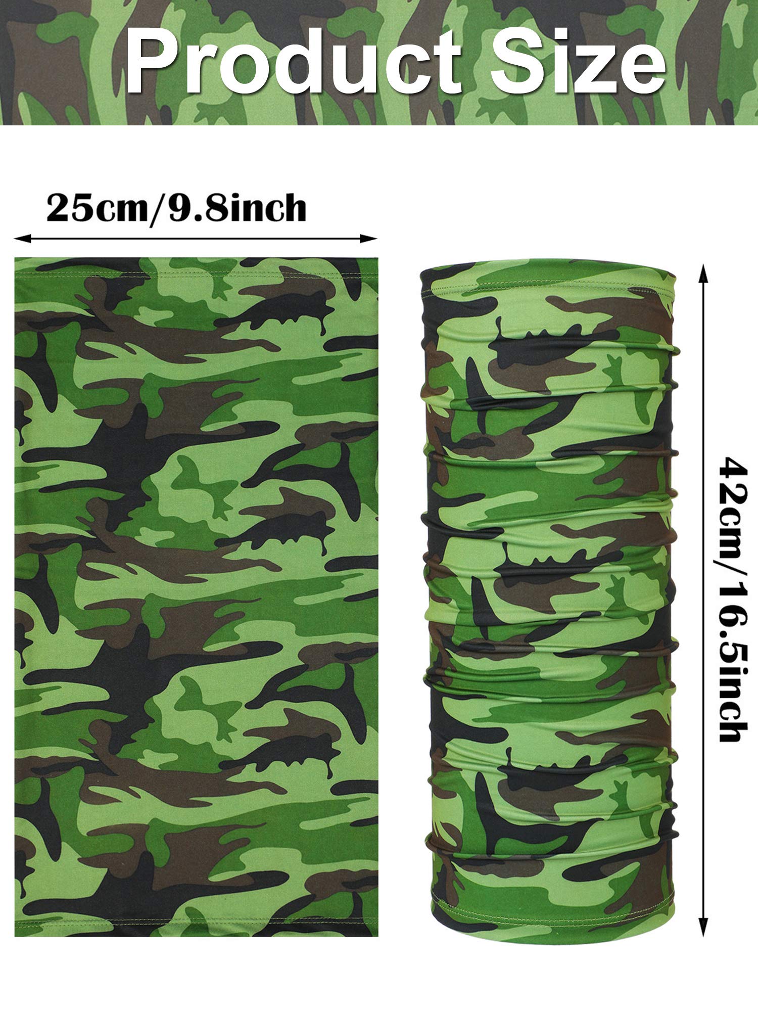 Foto 7 pulgar | Pañuelos Tipo Bufanda Con Cuello, 8 Unidades, Para Hombre, Camuflaje De Verano - Venta Internacional.