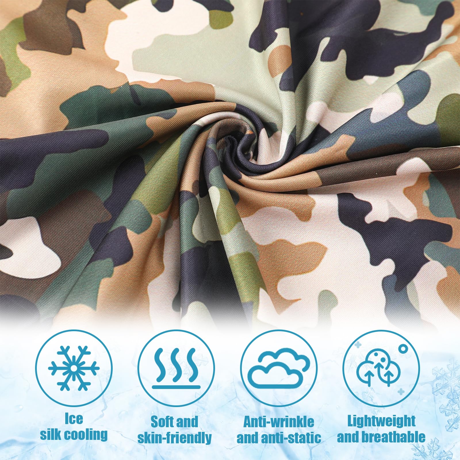 Foto 3 pulgar | Pañuelos Con Polaina Para El Cuello Para Hombre, Camuflaje De Verano, Satinior - Venta Internacional.