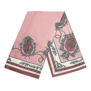 Foto 1 | Bufanda Pañuelos Diademas Estampado Floral Poliéster Rosa 90 X 90 Cm - Venta Internacional.