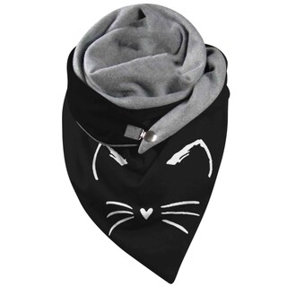 Foto 1 | Bufanda Huoguo Fashion De Invierno Con Botones Estampado Suave - Venta Internacional.