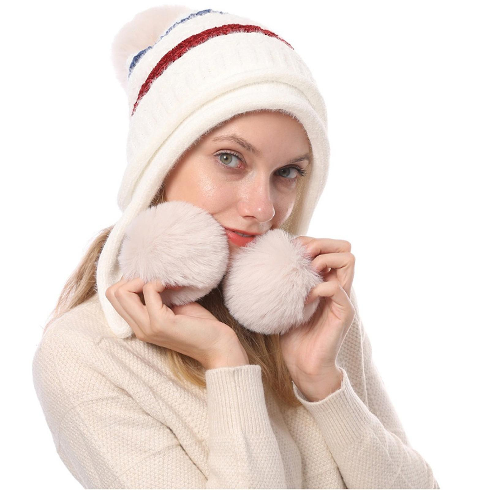 Foto 5 pulgar | Set De Bufanda Y Gorro Huoguo Usb Heating Stripe Para Mujer - Venta Internacional.