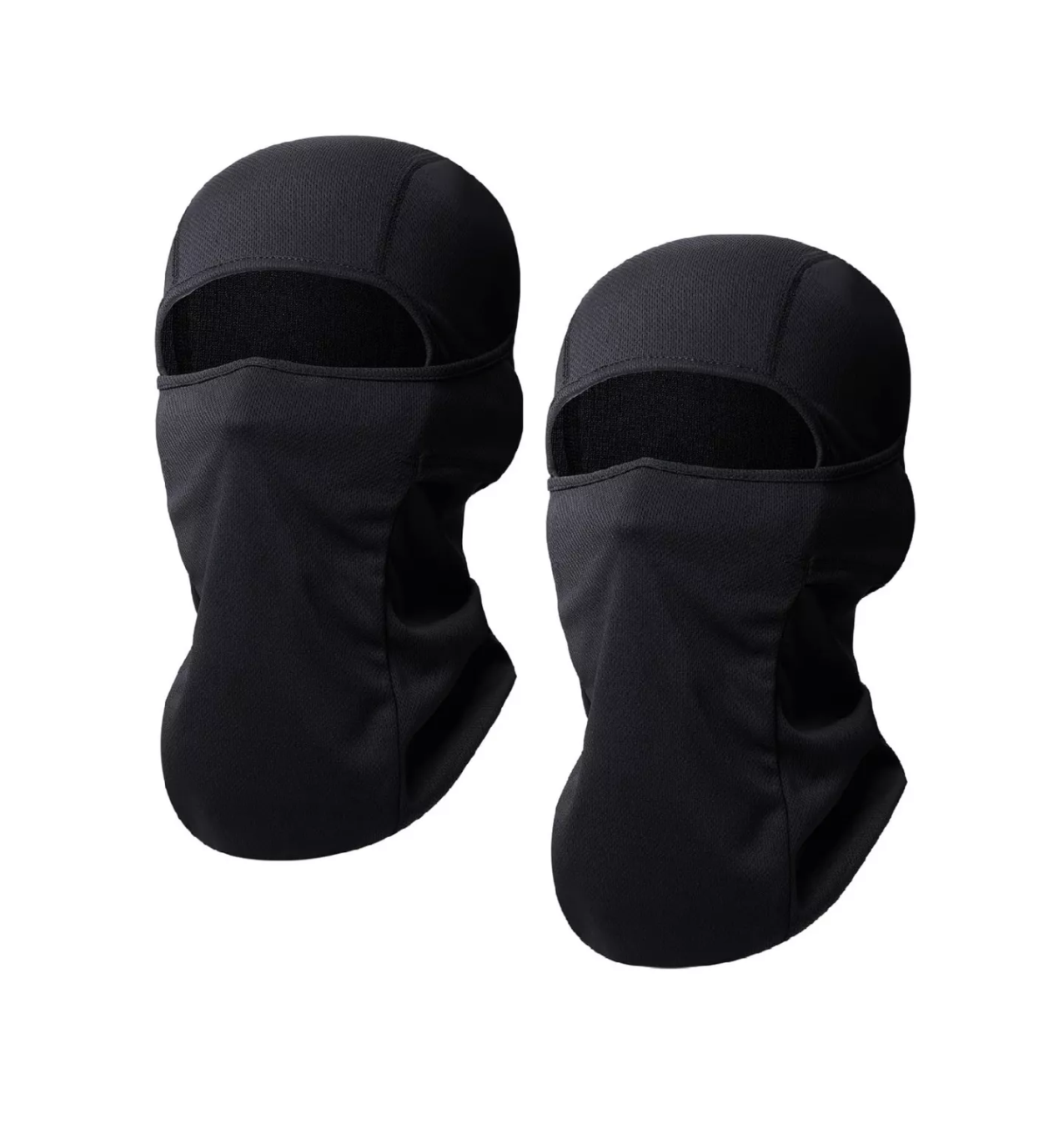 Balaclava 2 Pack - Pasamontañas Táctico Máscara Bandana Moto Negro