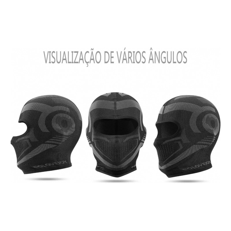 Foto 4 pulgar | Gorra De Esquí Con Pasamontañas, Resistente Al Viento, Protección Uv, Unisex, Color Negro - Venta Internacional.