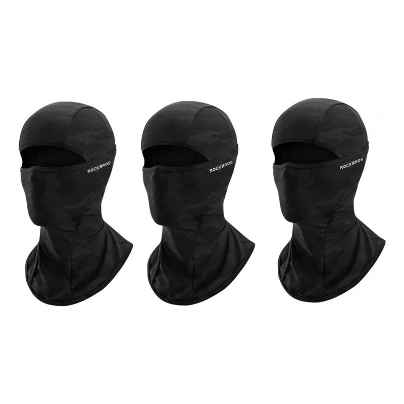Máscara De Ciclismo Balaclava Ski Uv 3 Piezas Basamontanas - Venta Internacional.