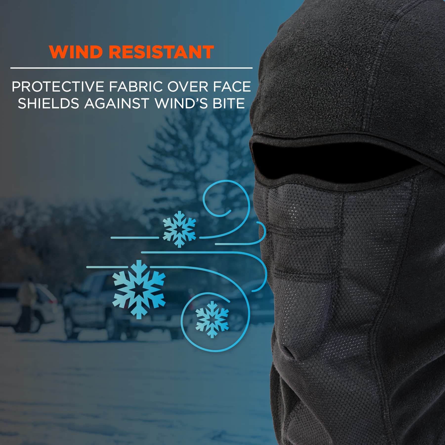 Foto 3 | Máscara De Esquí Con Pasamontañas Ergodyne N-ferno 6823 Resistente Al Viento - Venta Internacional.