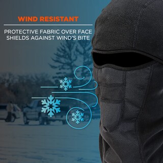 Foto 3 | Máscara De Esquí Con Pasamontañas Ergodyne N-ferno 6823 Resistente Al Viento - Venta Internacional.
