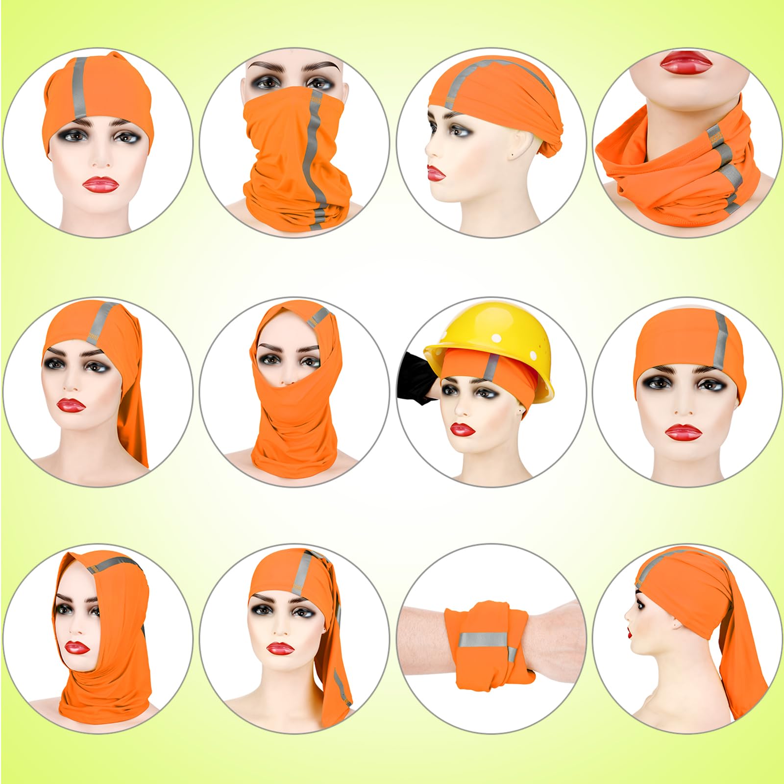 Foto 5 | Bufanda Reflectante Satinior Para El Cuello, Máscara Facial, 4 Unidades - Venta Internacional.