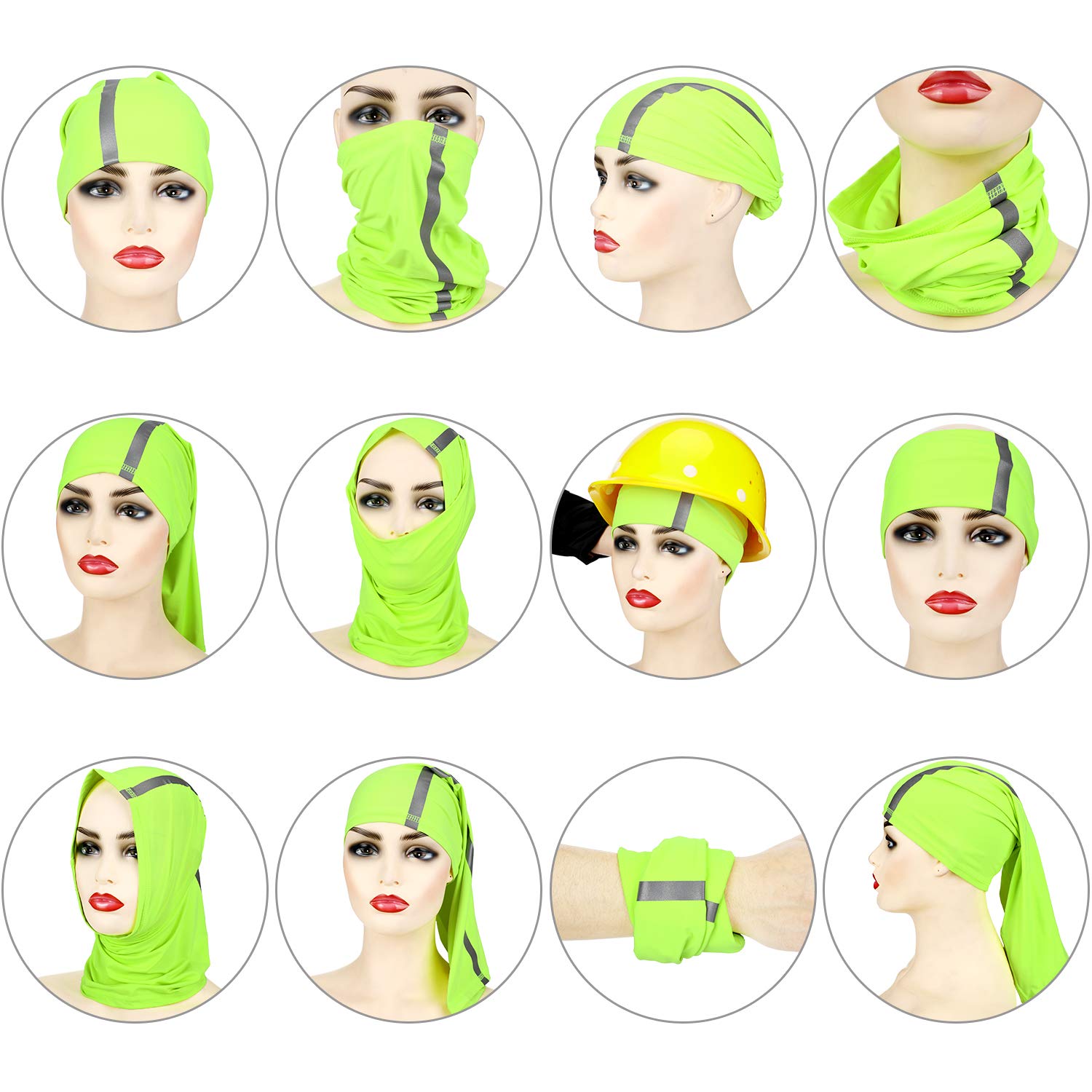 Foto 2 | Bufanda Reflectante Satinior Para El Cuello, Máscara Facial, 4 Unidades - Venta Internacional.