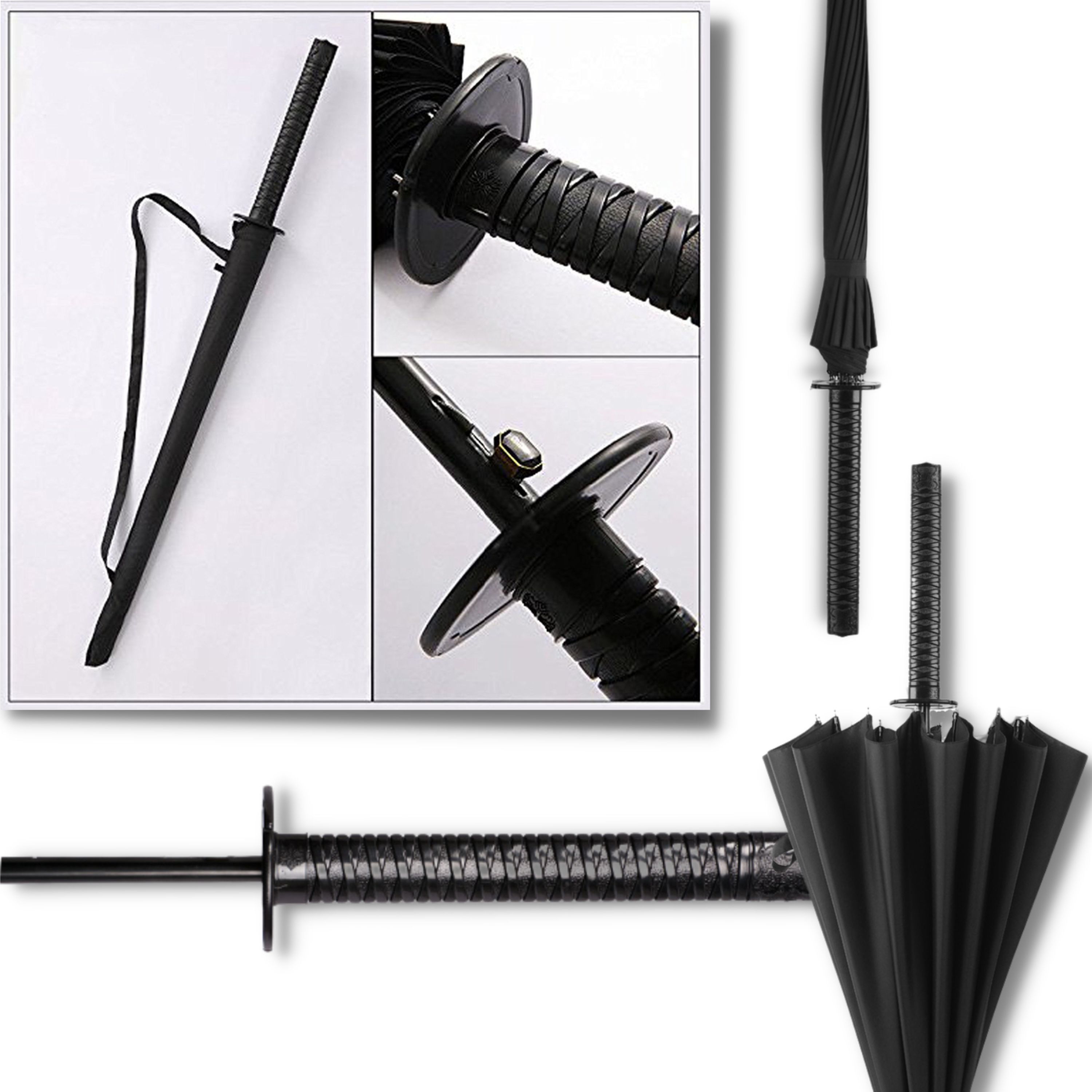 Foto 2 | Sombrilla Katana Samurai De 16 Varillas - Accesorio Japones