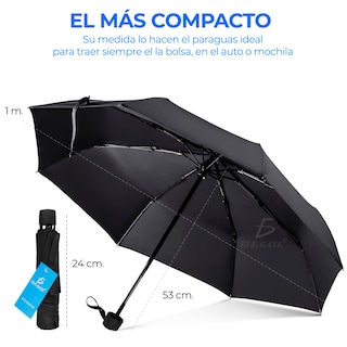 Foto 2 | Sombrilla Paraguas Plegable Y Portátil Para Sol O Lluvia
