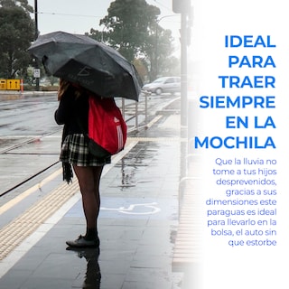 Foto 4 | Sombrilla Paraguas Plegable Y Portátil Para Sol O Lluvia