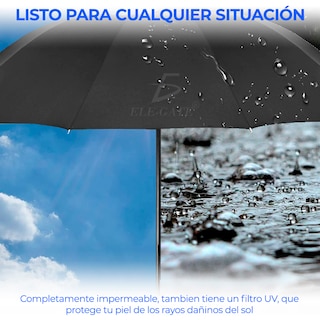 Foto 7 | Sombrilla Paraguas Plegable Y Portátil Para Sol O Lluvia