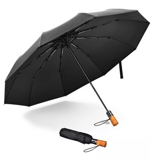 Foto 5 | Paraguas Sombrilla Grande Plegable Para Hombre