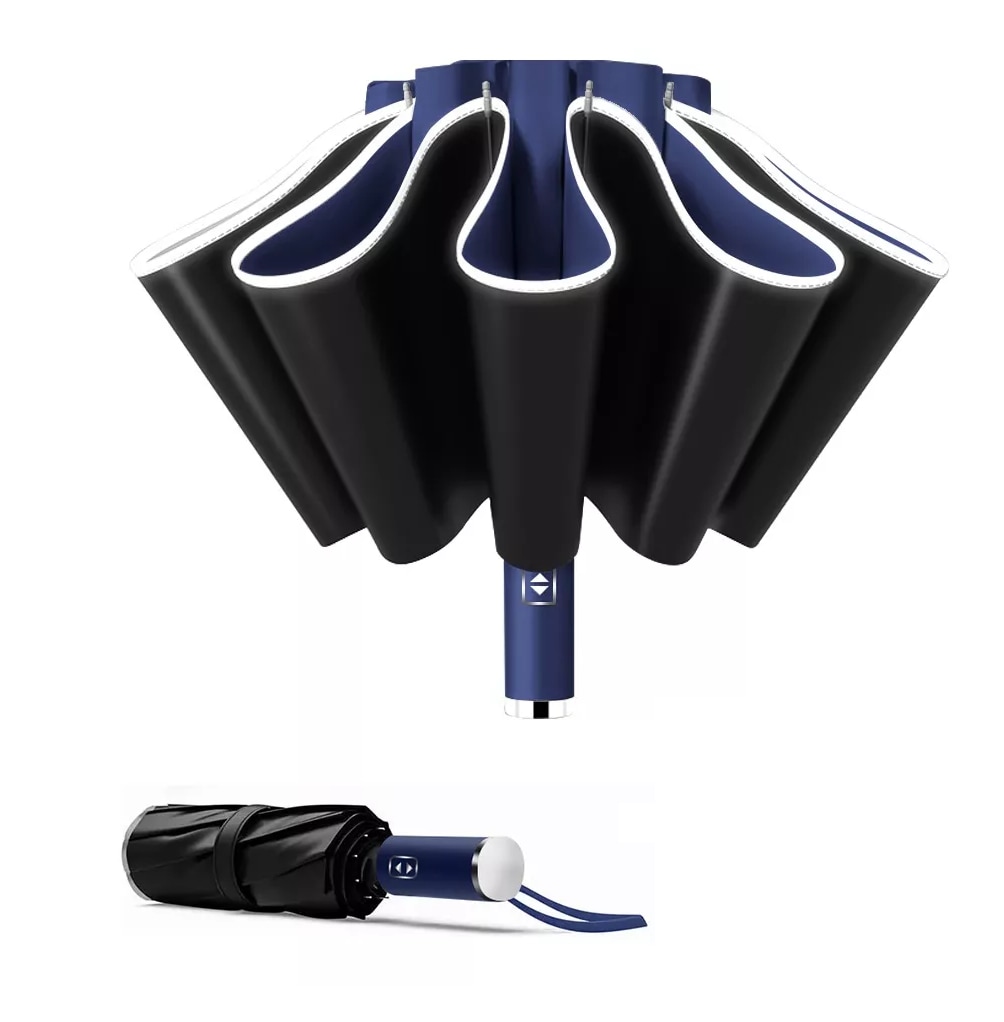 Paraguas Automático Extragrande Belug 105 cm Reforzado 10 Varillas $499