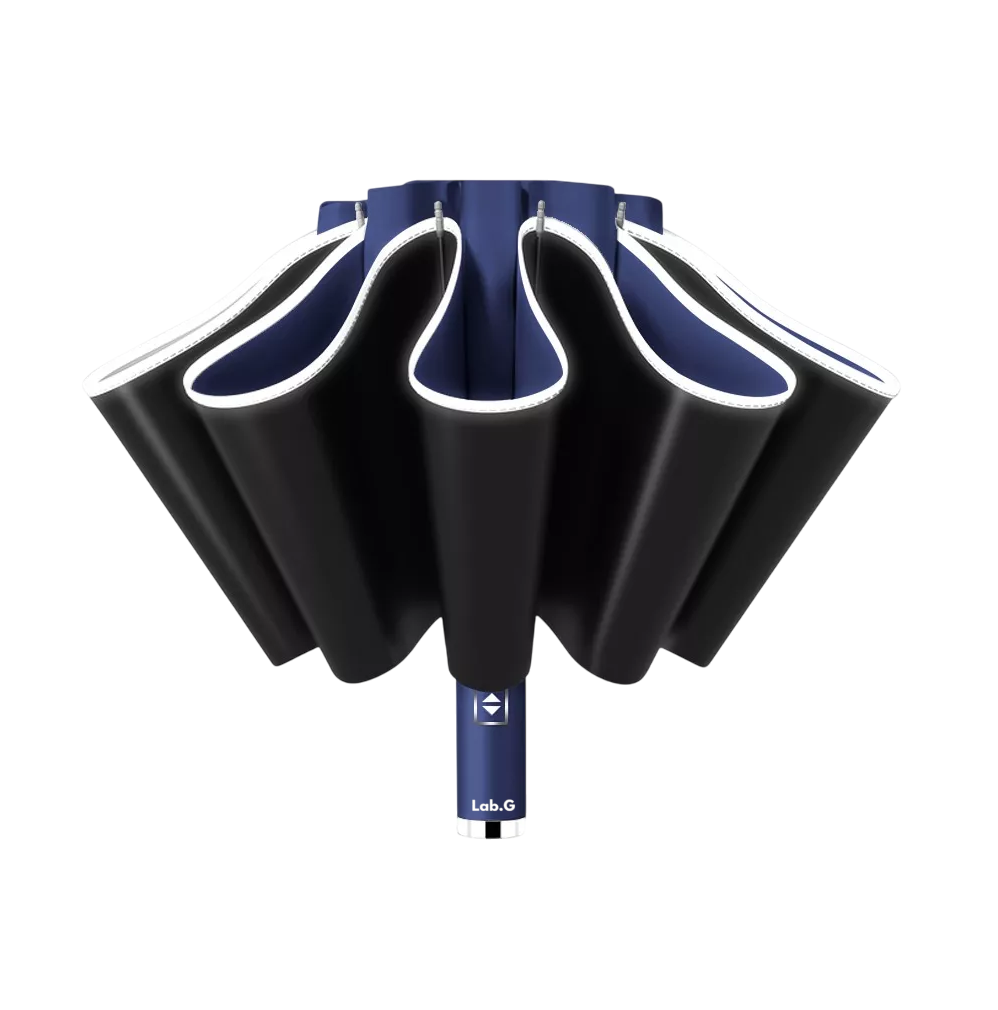 Foto 1 | Paraguas Automático Extra Grande 105 Cm Reforzado 10 Varillas Azul Marino/negro
