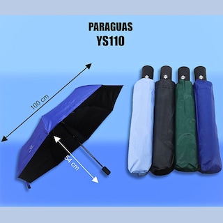Foto 3 | Paraguas Sombrilla Anti-ultravioleta Con Botón Para Abrir Automático Negro