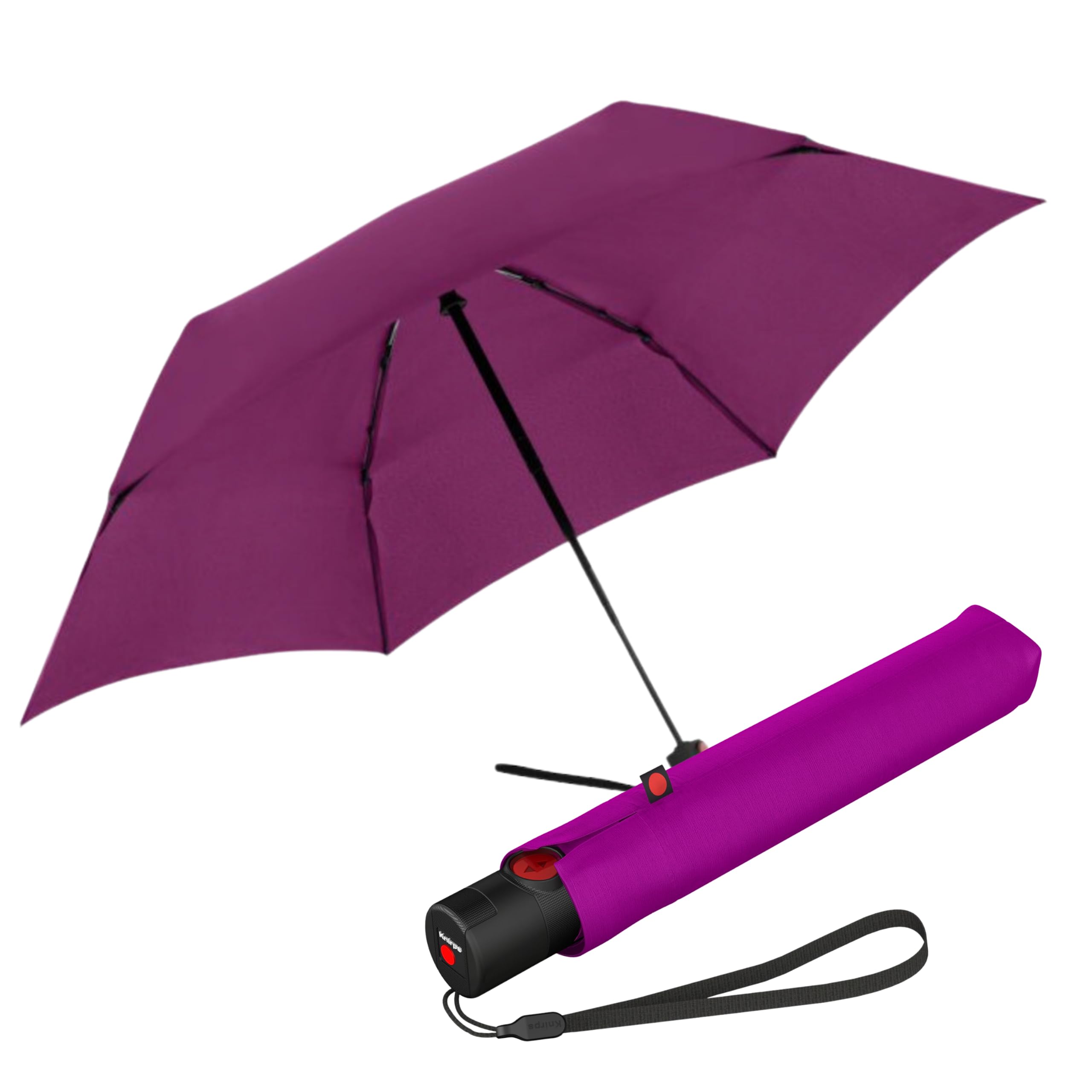 Foto 2 pulgar | Paraguas Impermeable Knirps U.200, Ultraligero, Color Baya Duomatic - Venta Internacional.