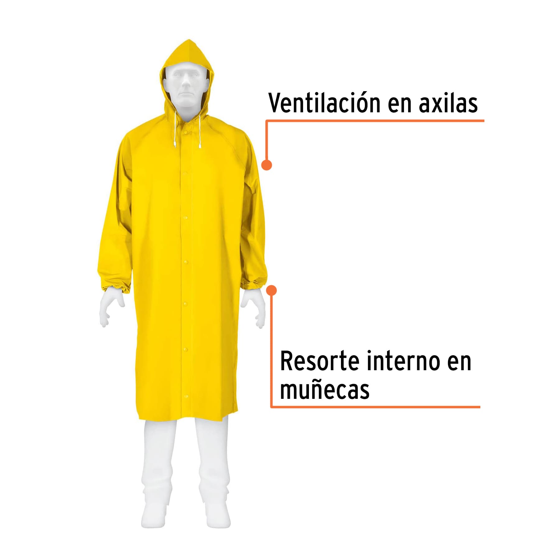 Foto 3 pulgar | Impermeable Truper Imperlx color Amarillo