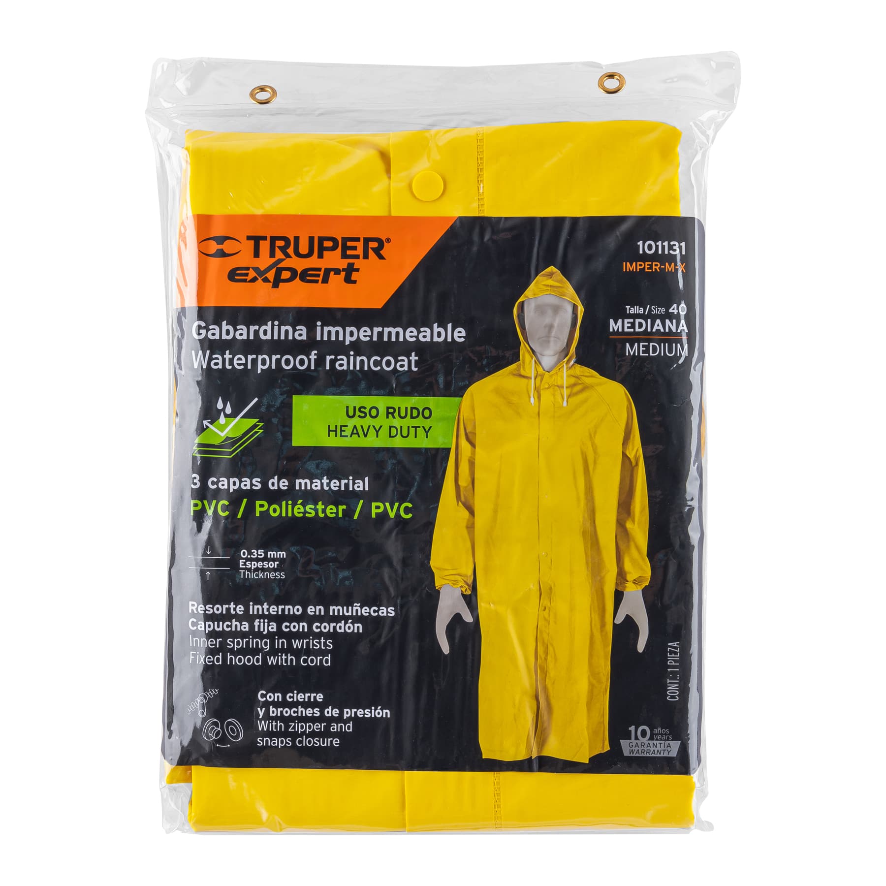 Foto 4 pulgar | Impermeable Truper Imperlx color Amarillo