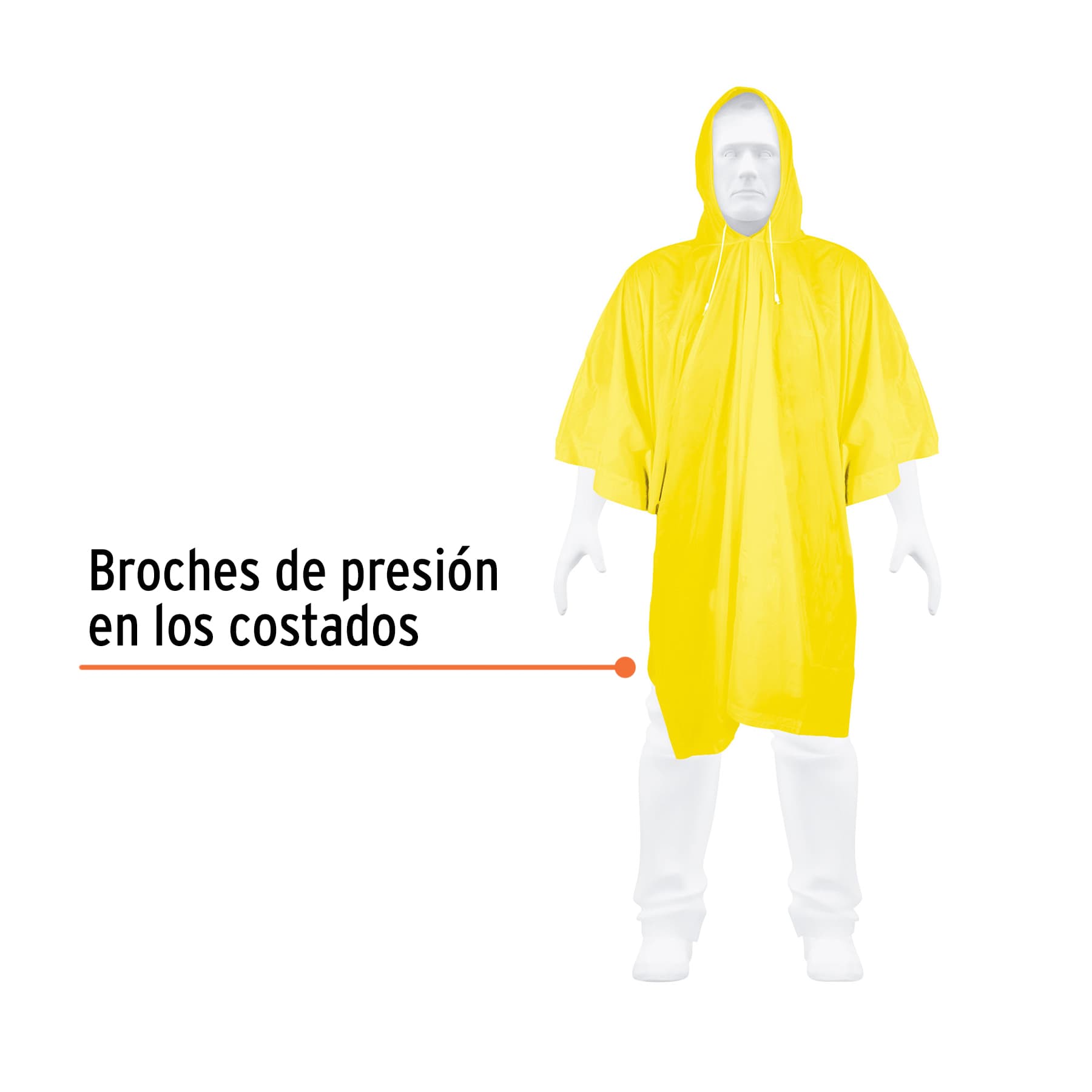 Foto 3 pulgar | Poncho de PVC Truper color Amarillo Unitalla