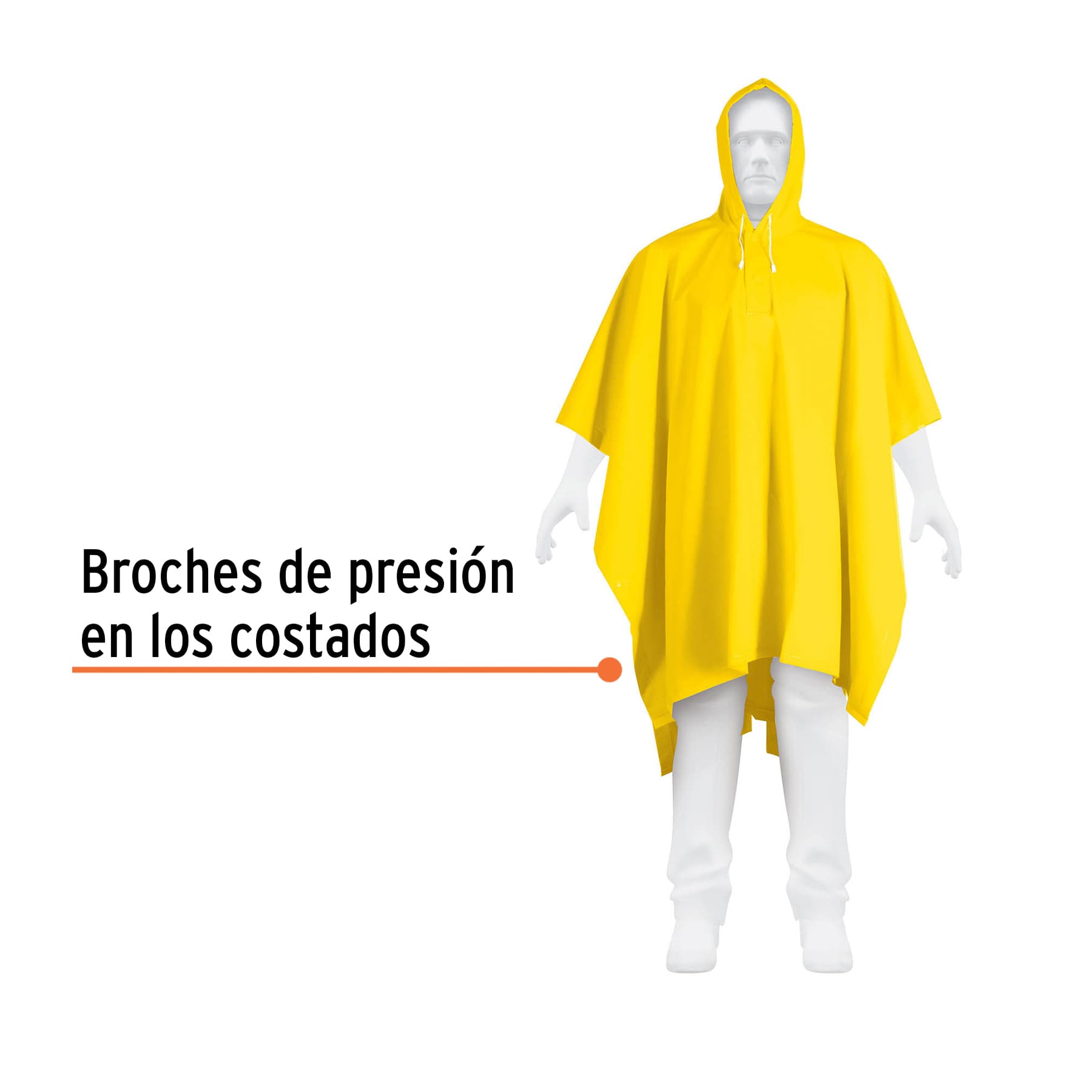 Foto 3 pulgar | Capamanga Ó Poncho Doble Capa Unitalla Truper Expert color Amarillo