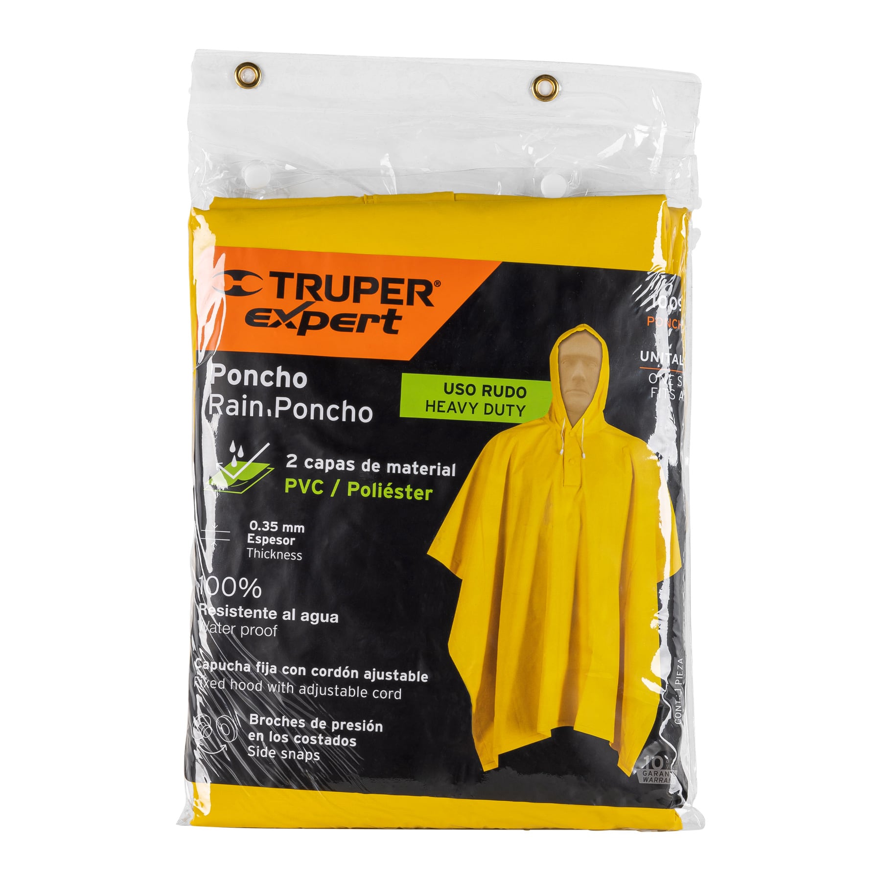 Foto 4 pulgar | Capamanga Ó Poncho Doble Capa Unitalla Truper Expert color Amarillo