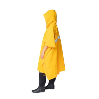 Foto 7 | Impermeable Amarillo Tipo Poncho Con Gorro Unisex