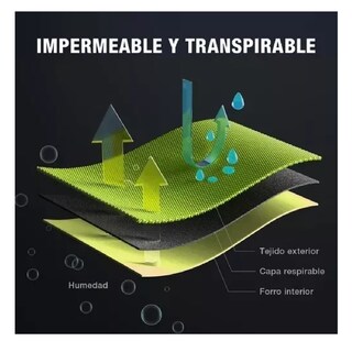Foto 2 | Impermeable para Motociclista Reflejante con Capucha Sulaite Xl