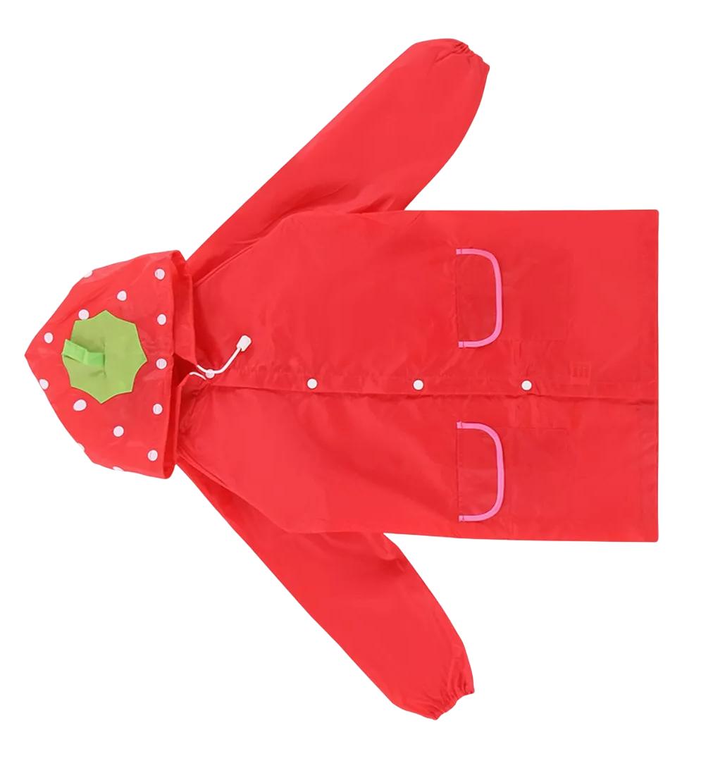 Foto 6 pulgar | Poncho Impermeable Capa Para Lluvia De Niño Colegio Kinder Escuela, Rojo