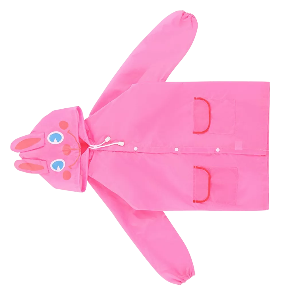 Foto 5 pulgar | Poncho Impermeable Capa Para Lluvia De Niño Colegio Kinder Escuela, Rosa